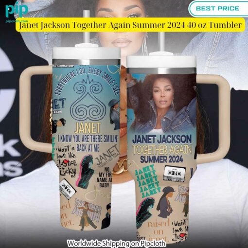 janet jackson together again summer 2024 40 oz tumbler 1