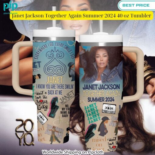 janet jackson together again summer 2024 40 oz tumbler 4