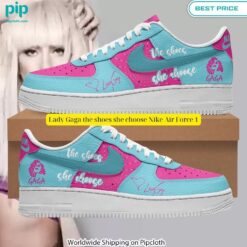 Lady Gaga the shoes she choose Nike Air Force 1 Best picture ever