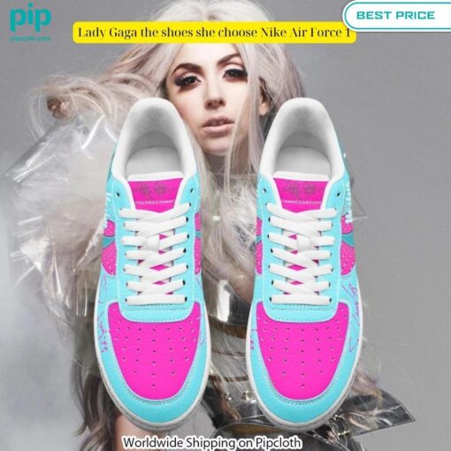 Lady Gaga the shoes she choose Nike Air Force 1 Beauty queen