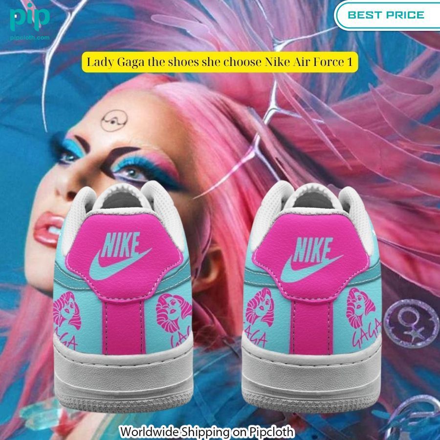 Lady Gaga the shoes she choose Nike Air Force 1 Ah! It is marvellous