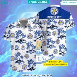 Leicester City Hawaiian Shirt and Short Lovely smile