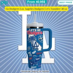 Let's Go Dodgers Los Angeles Dodgers Stanley Tumbler with Straw Beauty queen