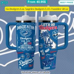 lets go dodgers los angeles dodgers stanley tumbler with straw 4