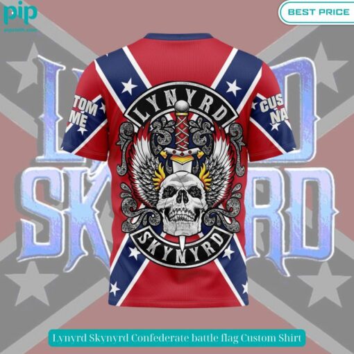 Lynyrd Skynyrd Confederate battle flag Custom Shirt Out of the world