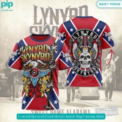 Lynyrd Skynyrd Confederate battle flag Custom Shirt Studious look