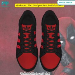 Maximum Effort Deadpool Stan Smith Sneakers Such a charming picture.