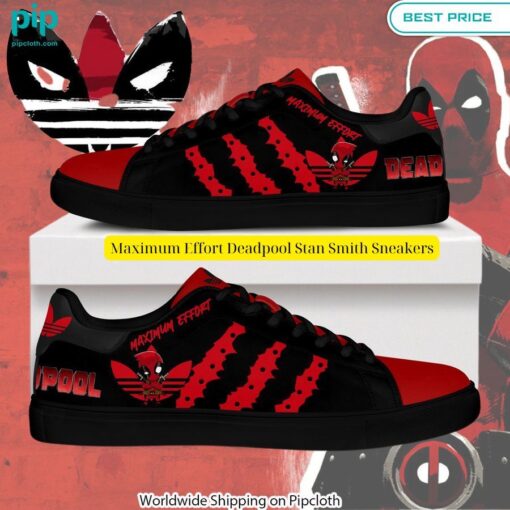 Maximum Effort Deadpool Stan Smith Sneakers You look different and cute