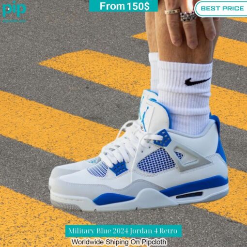 Military Blue 2024 Jordan 4 Retro Your face is glowing like a red rose