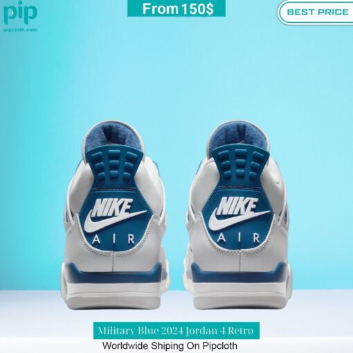 Military Blue 2024 Jordan 4 Retro Impressive picture.