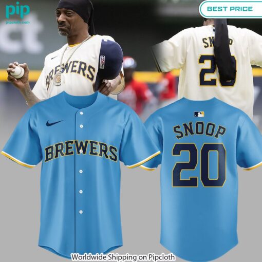 Milwaukee Brewers Snoop Dogg 20 Baseball Jersey Eye soothing picture dear