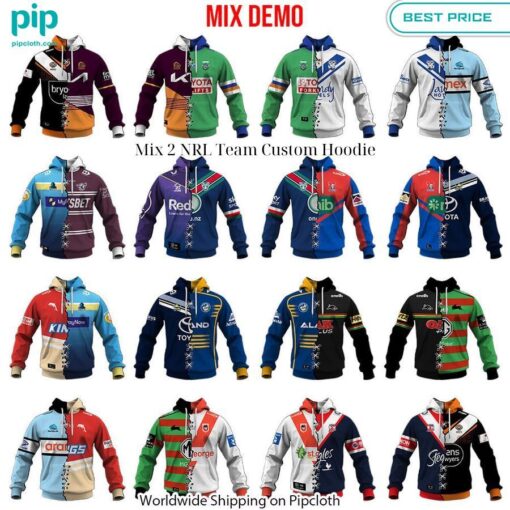 Mix 2 NRL Team Custom Hoodie Heroine