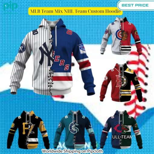 MLB Team Mix NHL Team Custom Hoodie You look cheerful dear