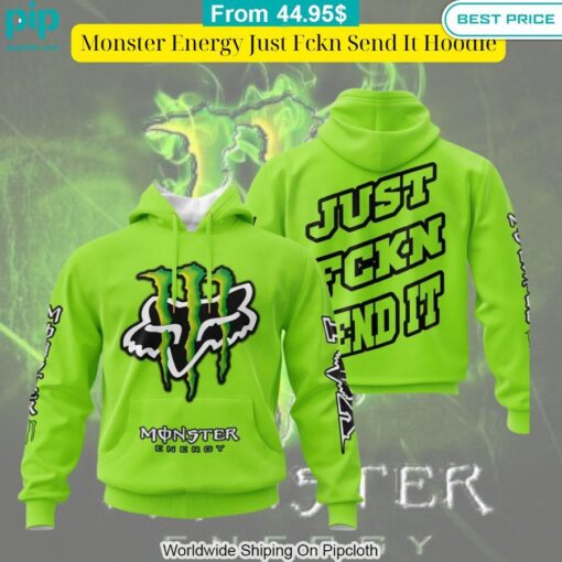 Monster Energy Just Fckn Send It Hoodie Cutting dash