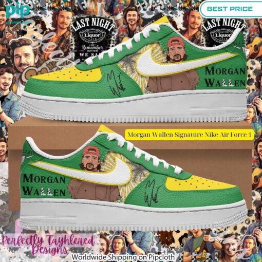 Morgan Wallen Signature Nike Air Force 1 Studious look