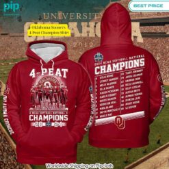 Oklahoma Sooners 4 Peat Champion Shirt You look so healthy and fit