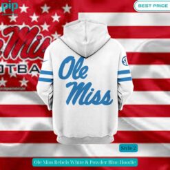 Ole Miss Rebels White & Powder Blue Hoodie Royal Pic of yours