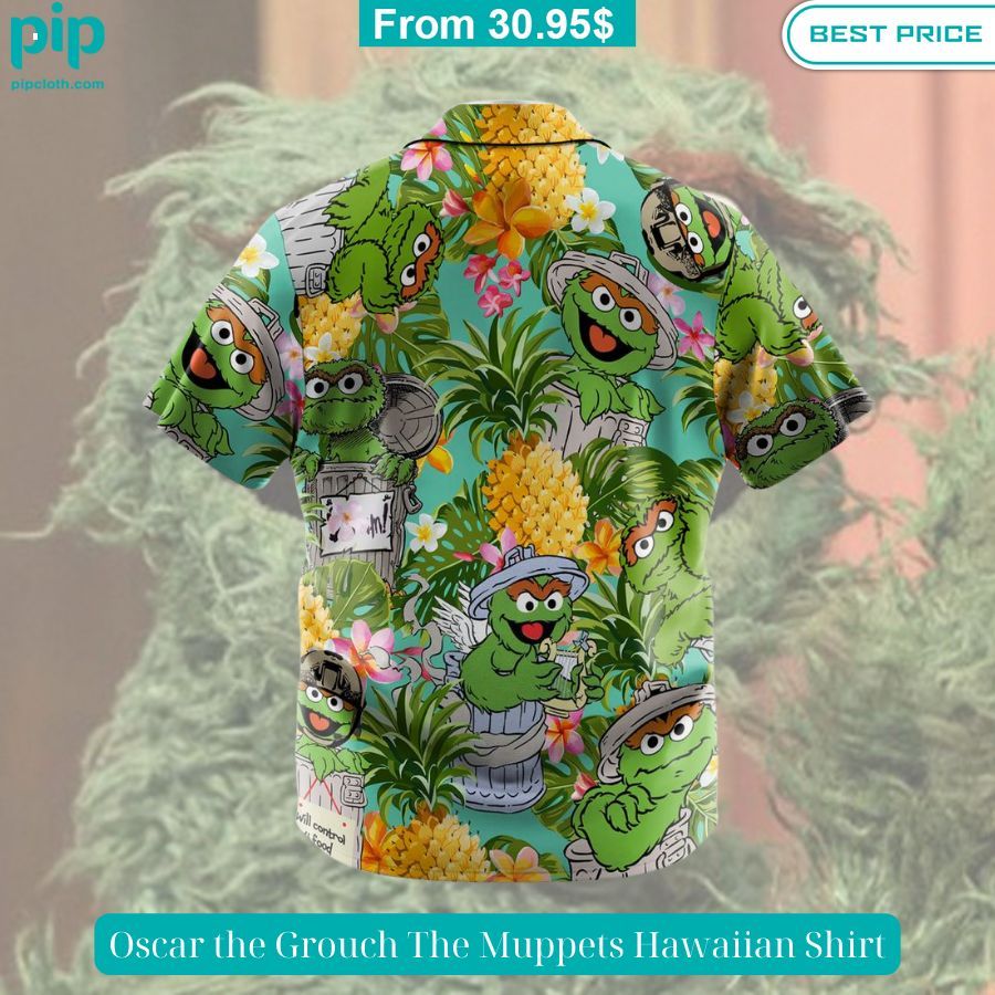 Oscar the Grouch The Muppets Hawaiian Shirt Super sober