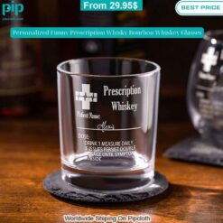 personalized funny prescription patient name whisky bourbon whiskey glasses 5