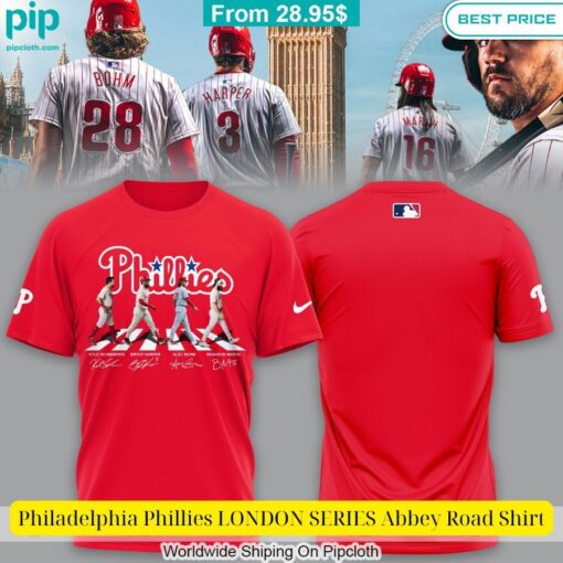 Philadelphia Phillies LONDON SERIES Abbey Road Shirt Coolosm