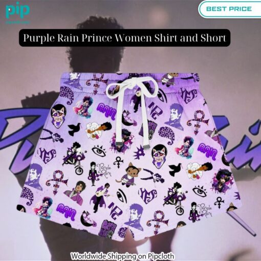 Purple Rain Prince Women Shirt and Short Stand easy bro