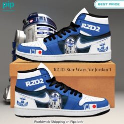 R2 D2 Star Wars Air Jordan 1 Beauty is power; a smile is its sword.