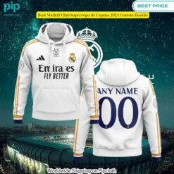 Real Madrid Club Supercopa de Espana 2024 Custom Hoodie You look lazy