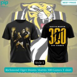 richmond tiger dustin martin 300 games t shirt 1