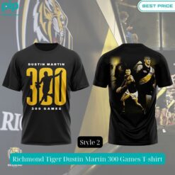 Richmond Tiger Dustin Martin 300 Games T shirt Out of the world