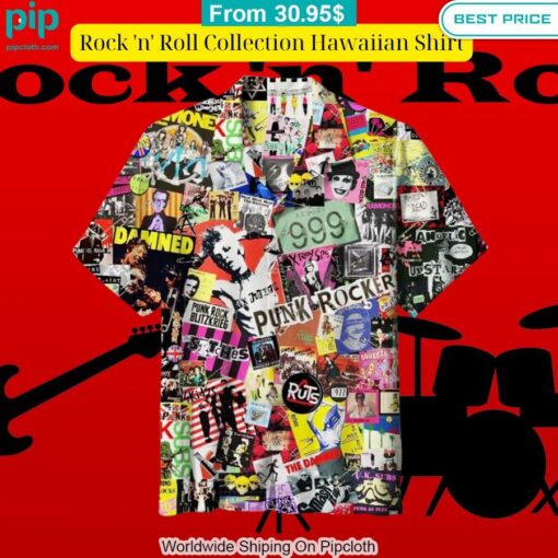 Rock 'n' Roll Collection Hawaiian Shirt Cutting dash