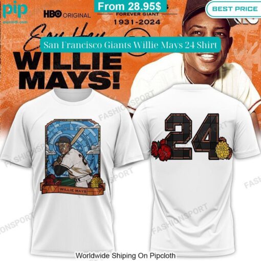 San Francisco Giants Willie Mays 24 Shirt My friend and partner