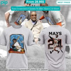 San Francisco Giants Willie Mays 24 Shirt Rocking picture