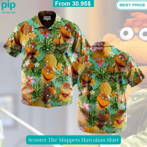 Scooter The Muppets Hawaiian Shirt Your face is glowing like a red rose