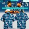 seattle mariners flamingo hawaiian shirt and short 1