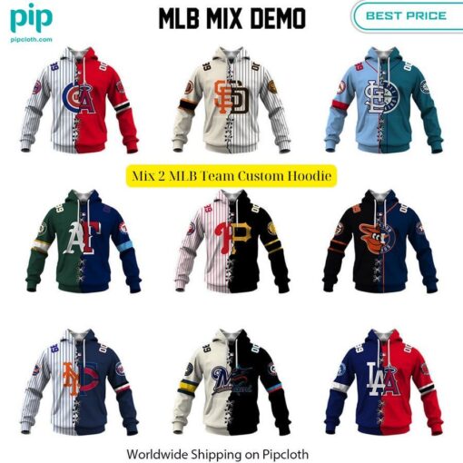 select mix 2 mlb team custom hoodie 7