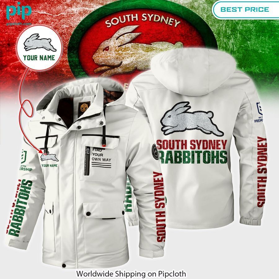 South Sydney Rabbitohs Custom Windbreaker Jacket Gang of rockstars