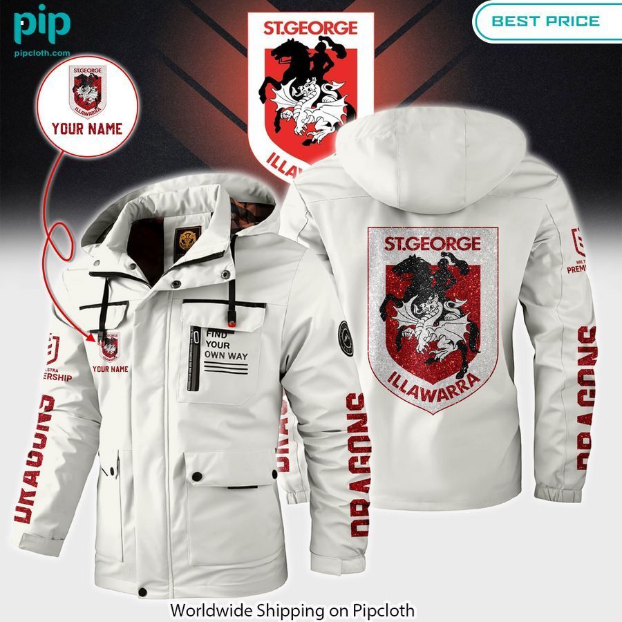 St. George Illawarra Dragons Custom Windbreaker Jacket She has grown up know