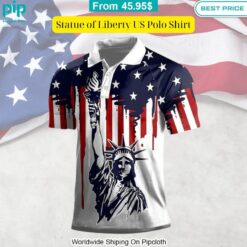 Statue of Liberty US Polo Shirt Nice photo dude