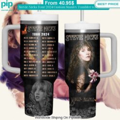 Stevie Nicks Tour 2024 Custom Stanley Tumbler with Straw Wow, cute pie