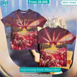 Supertramp Paris Album Shirt You look elegant man