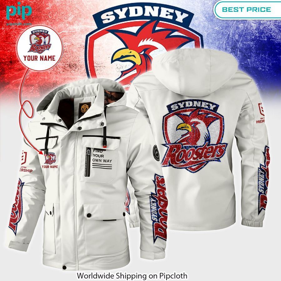 sydney roosters custom windbreaker jacket 1