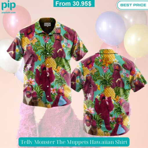 Telly Monster The Muppets Hawaiian Shirt Long time