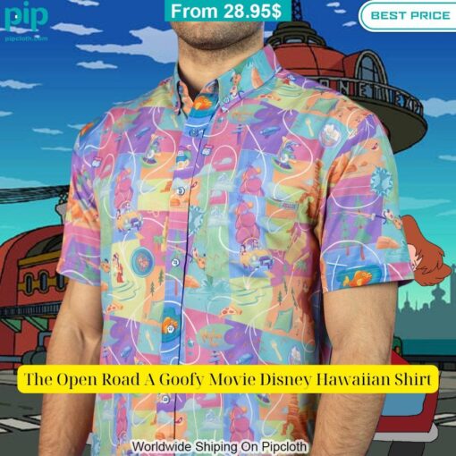 the open road a goofy movie disney hawaiian shirt 2