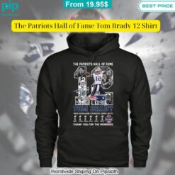 The Patriots Hall of Fame Tom Brady 12 Shirt Natural and awesome