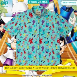 The Whole Goofin' Gang A Goofy Movie Disney Hawaiian Shirt Out of the world