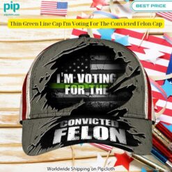 thin green line cap im voting for the convicted felon cap 3