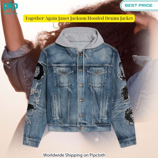 together again janet jackson hooded denim jacket 2