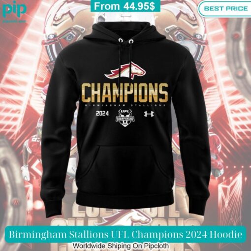 Birmingham Stallions UFL Champions 2024 Hoodie This is awesome and unique