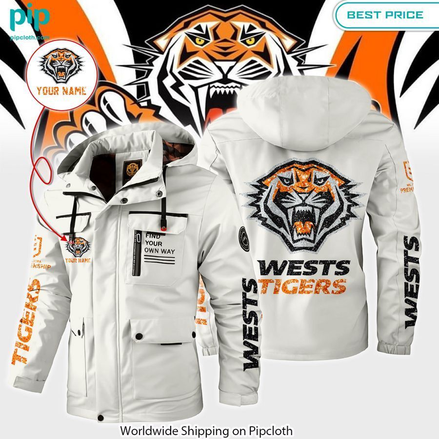 Wests Tigers Custom Windbreaker Jacket Beautiful Mom, beautiful daughter