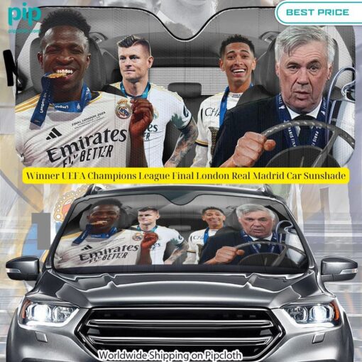 winner uefa champions league final london real madrid car sunshade 1